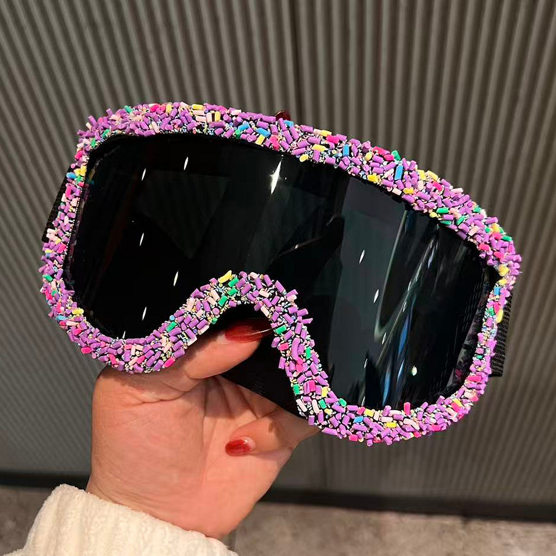 Women's stylish ski goggles with unique decor Stornfield