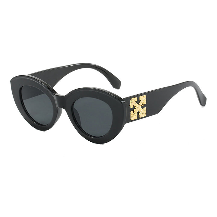 Women's Cat-Eye Sunglasses with Luxurious Accents and Sturdy Plastic Frame Stornfield
