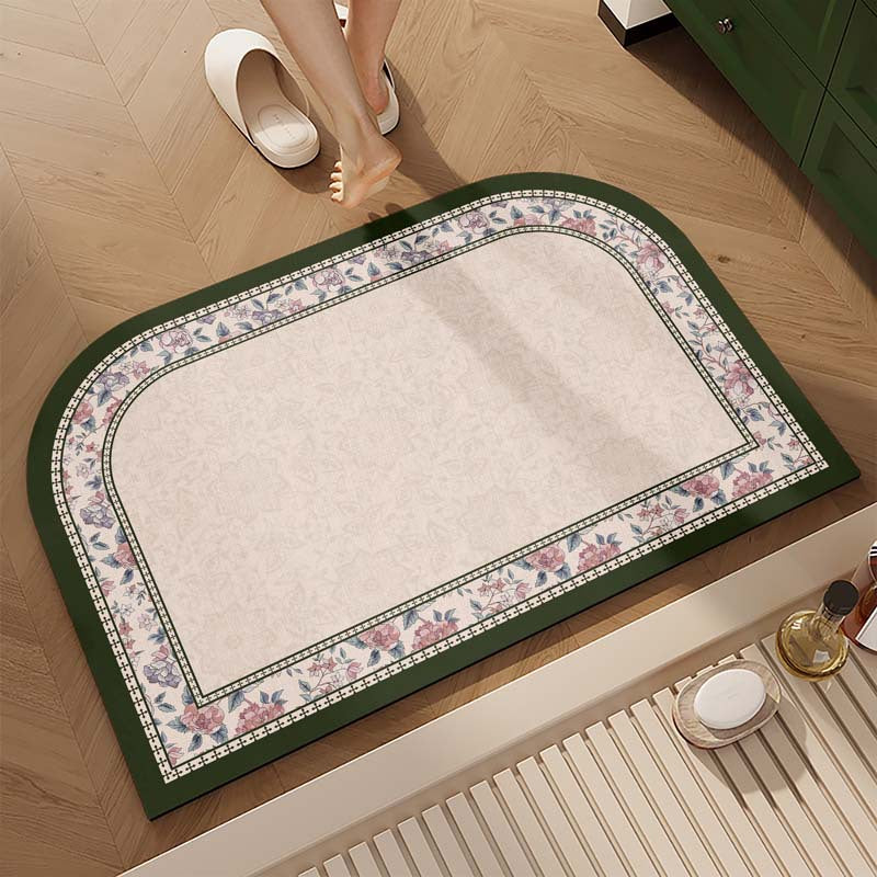 Decorative Floral Area Mat