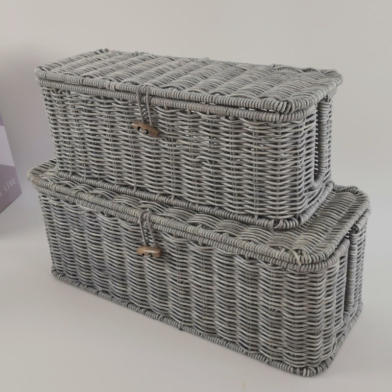 Handcrafted Wicker Storage Bins Stornfield