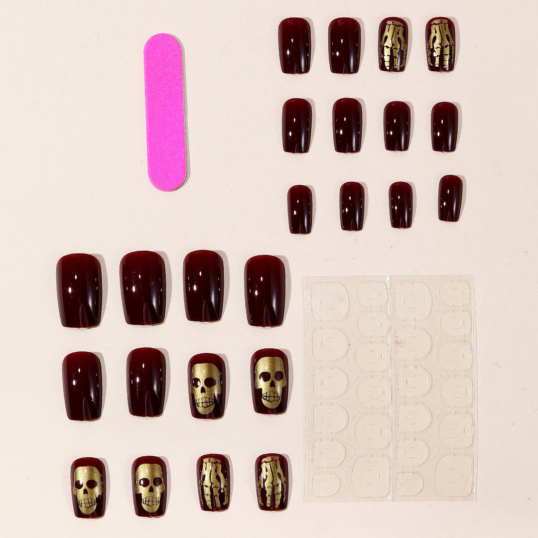 Gothic Skull Nail Art Extensions Stornfield
