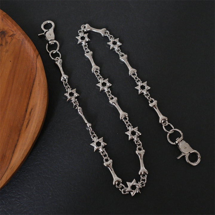 Elegant necklace with cross and bone pendants Stornfield