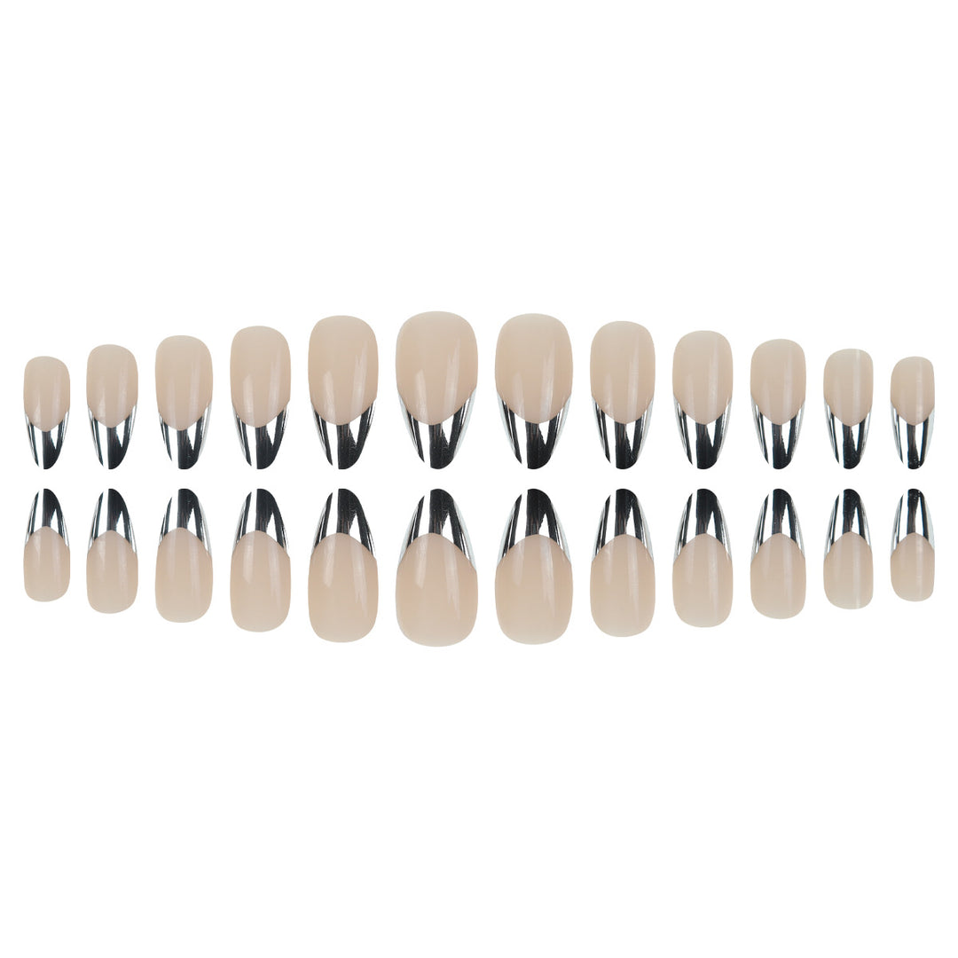 Long Stiletto Metallic Tip Press-On Nails Stornfield
