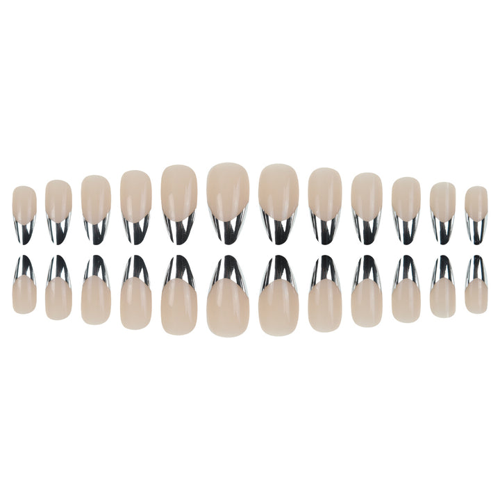 Long Stiletto Metallic Tip Press-On Nails Stornfield