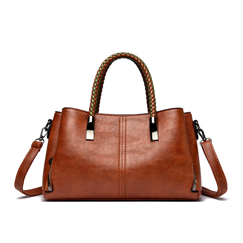 Elegant Braided Handle Handbag Stornfield