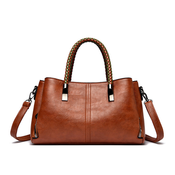 Elegant Braided Handle Handbag Stornfield