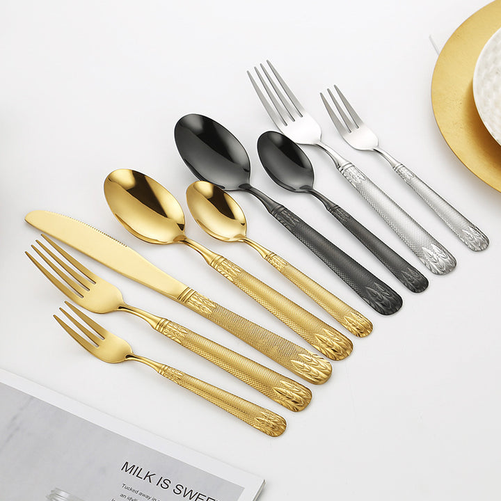 Elegant teaspoon with artistic handle design Stornfield
