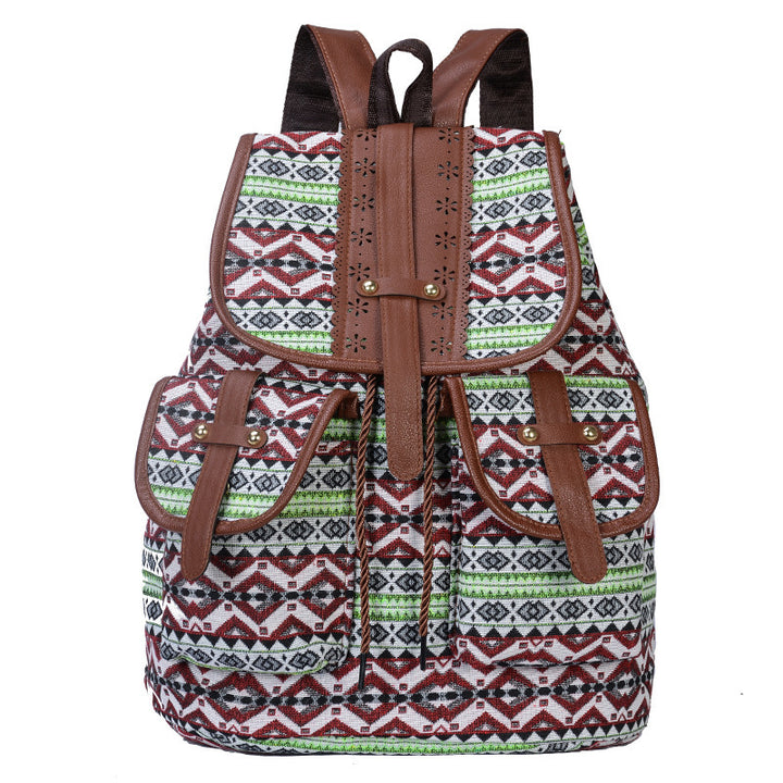 Bohemian Ethnic Print Backpack Stornfield
