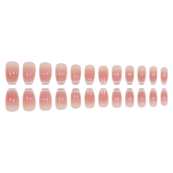 Elegant Glossy Gel Press-On Nails Stornfield