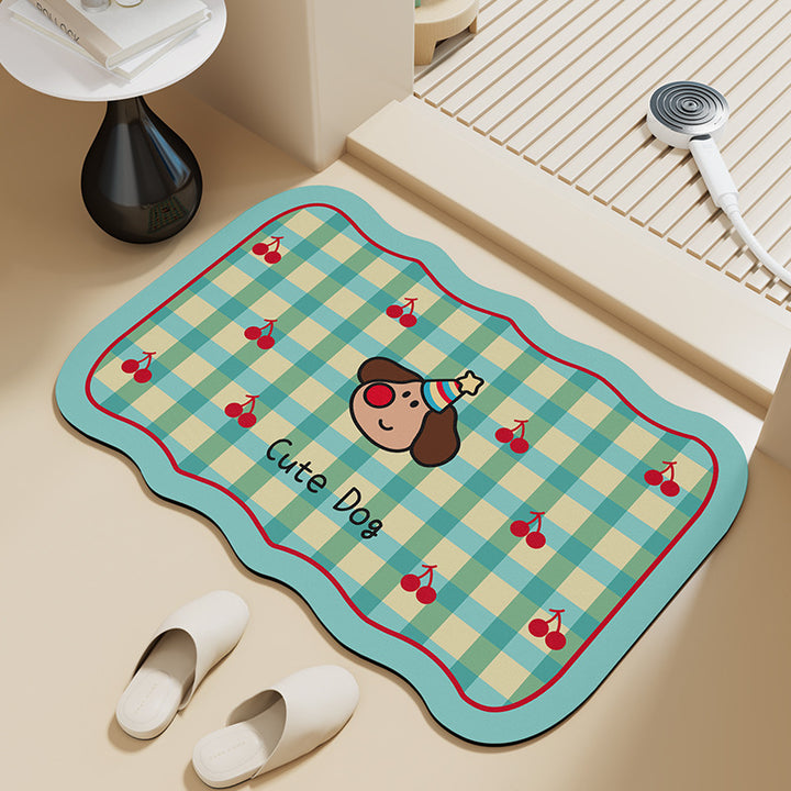 Playful Cat-Themed Area Mat