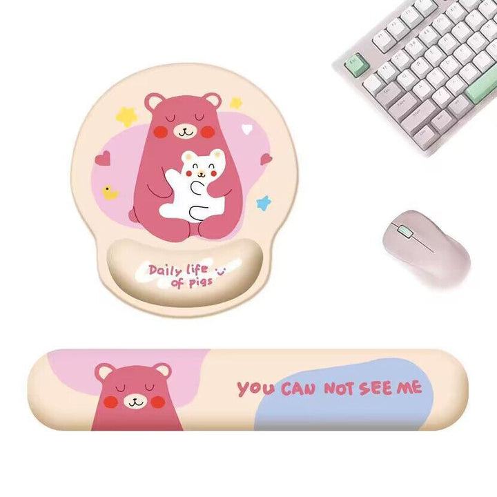 Cartoon-Themed Mouse Wrist Support Pad