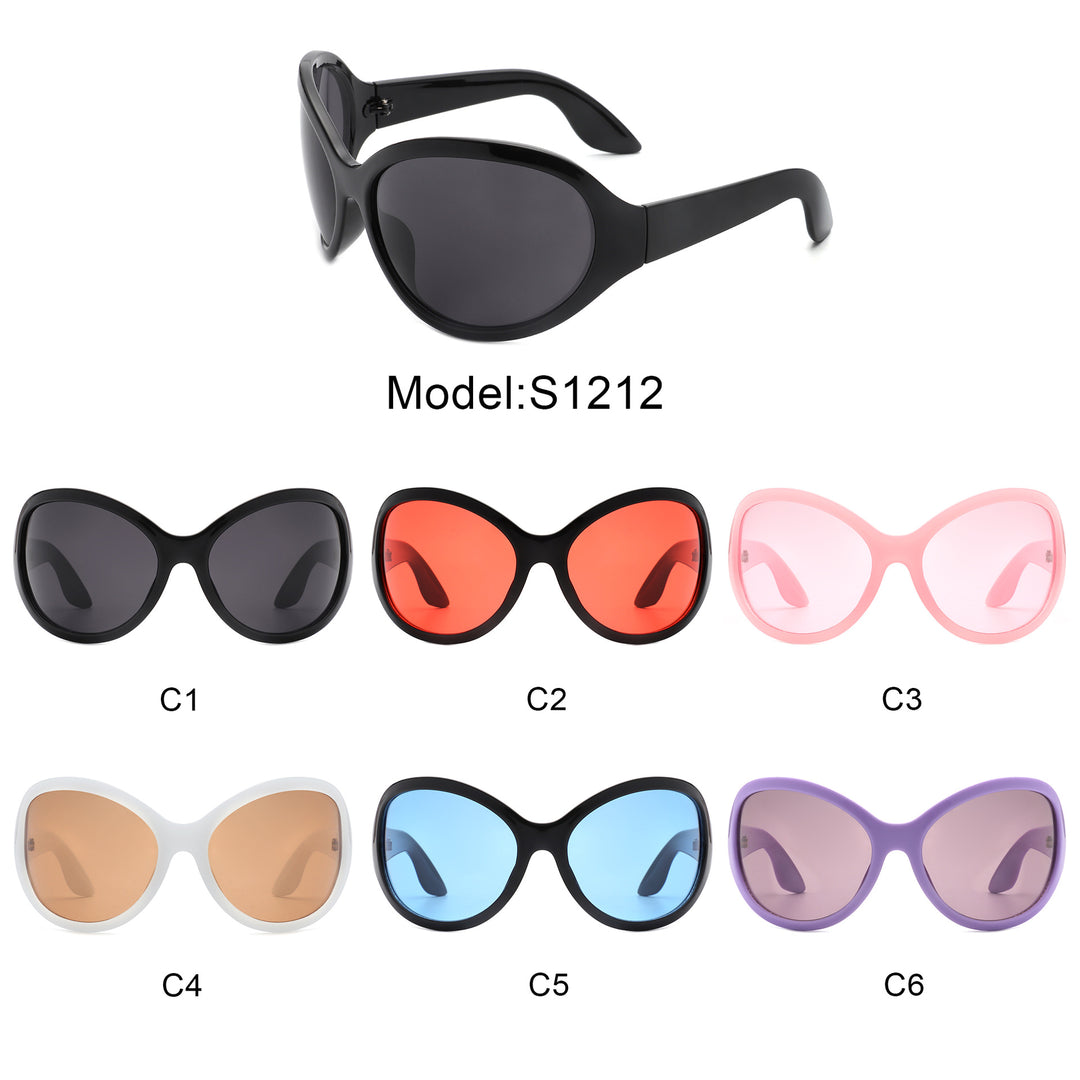 Ladies sunglasses in a stylish butterfly design with UV protection and wide frame Stornfield