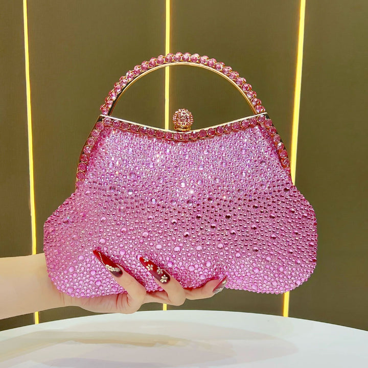 Exquisite Rhinestone-Studded Evening Handbag