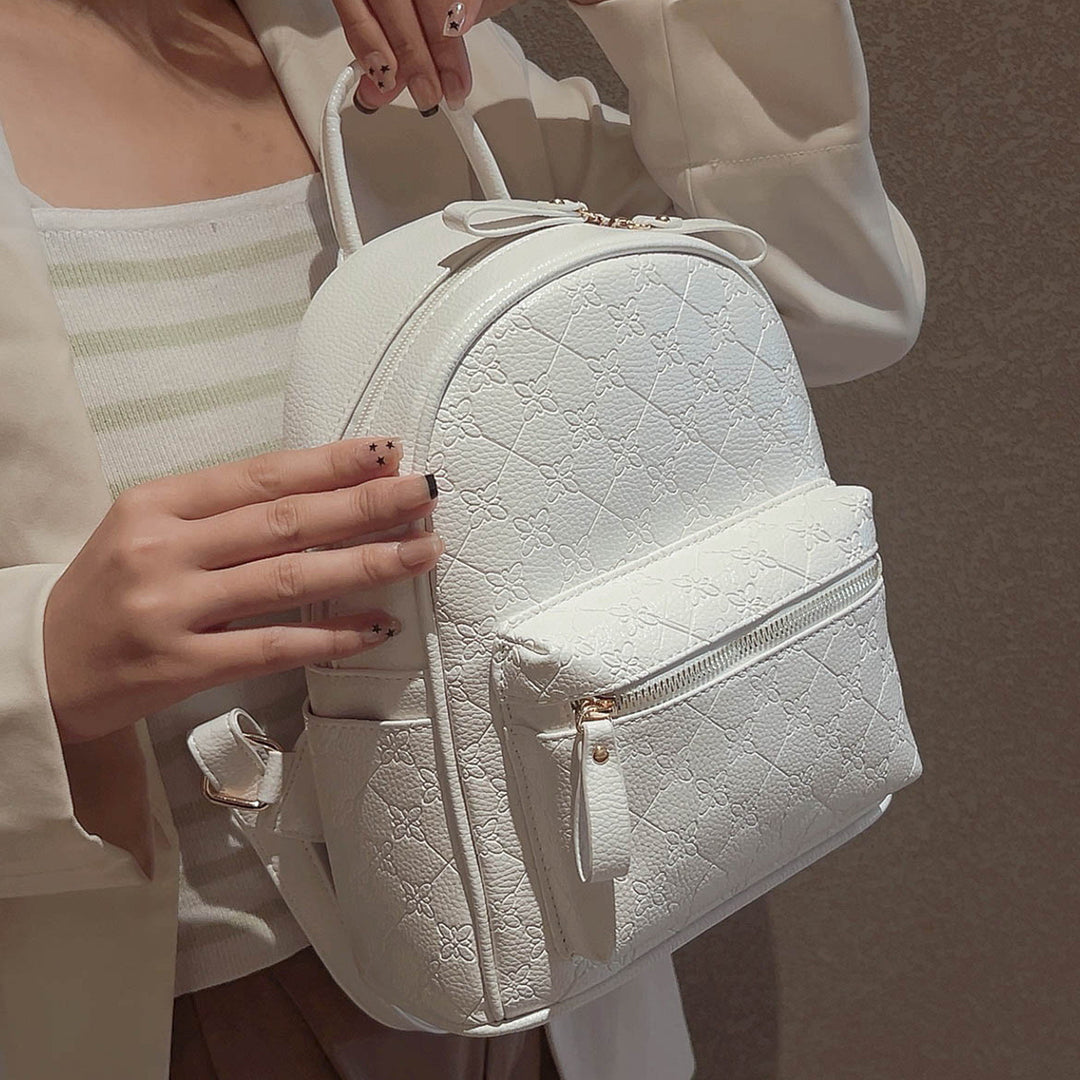 Floral Textured Mini Backpack Stornfield
