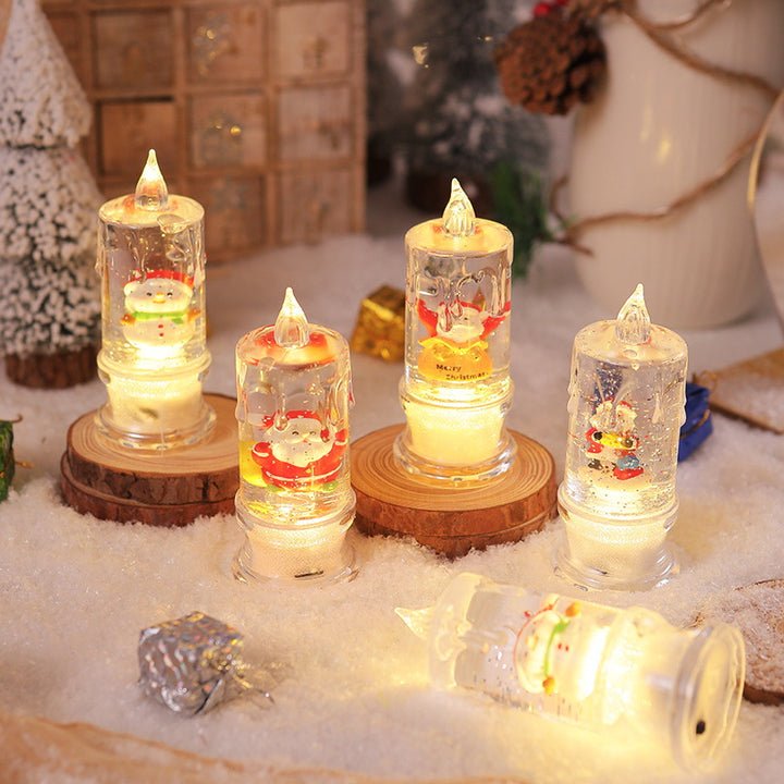 LED Christmas lantern with Santa figure Stornfield