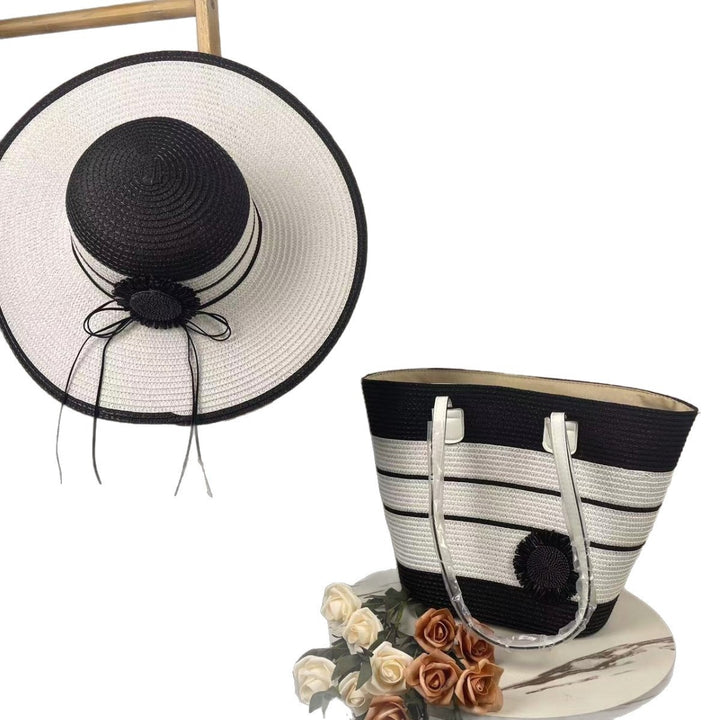 Elegant Beach Bag with Matching Sun Hat Stornfield