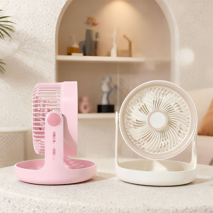 Ladies Portable Table Fan with Adjustable Head and USB Port Stornfield
