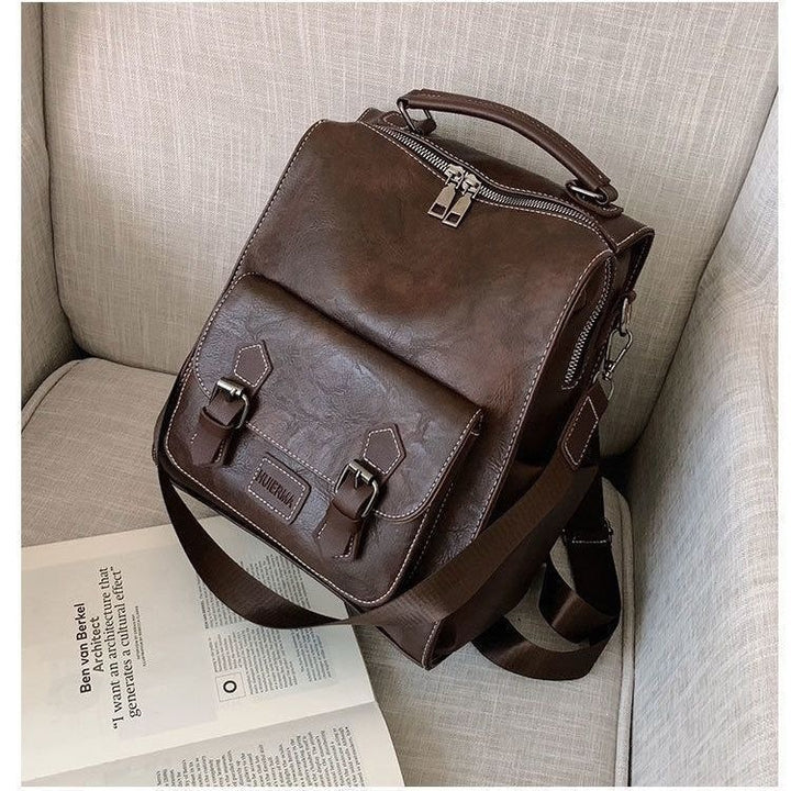 Multi-Functional Leather Backpack Stornfield