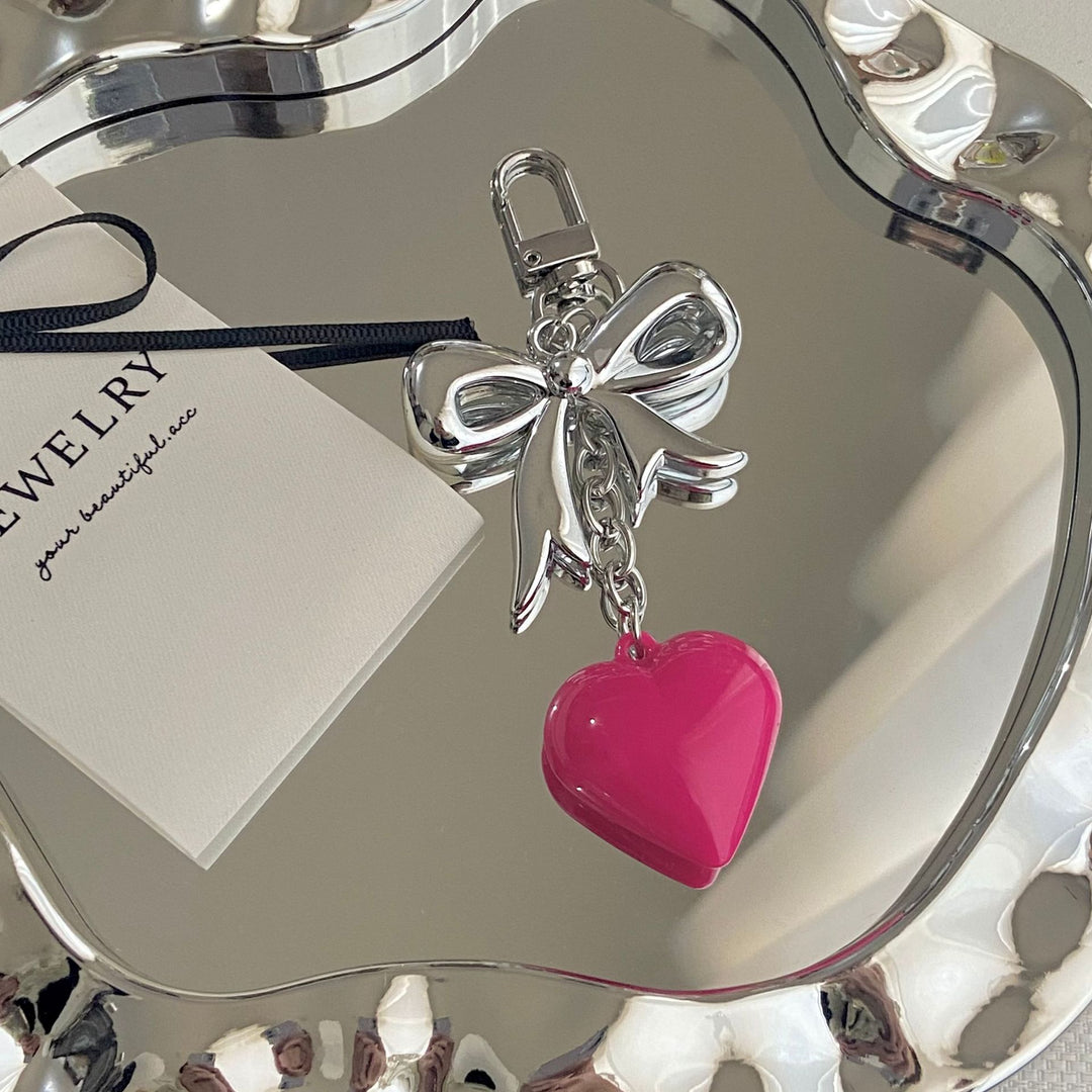 Heart and Bow Charm Keychain Stornfield