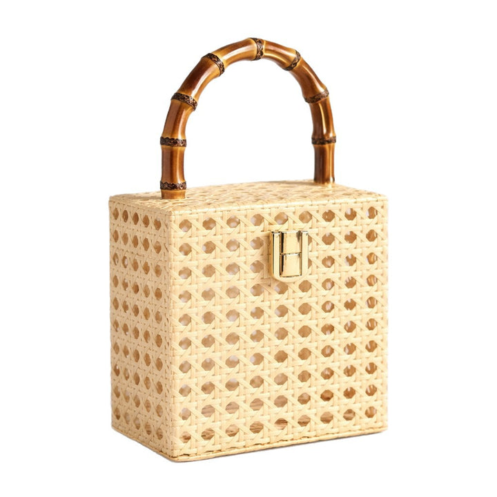 Stylish Handcrafted Bamboo Handle Bag