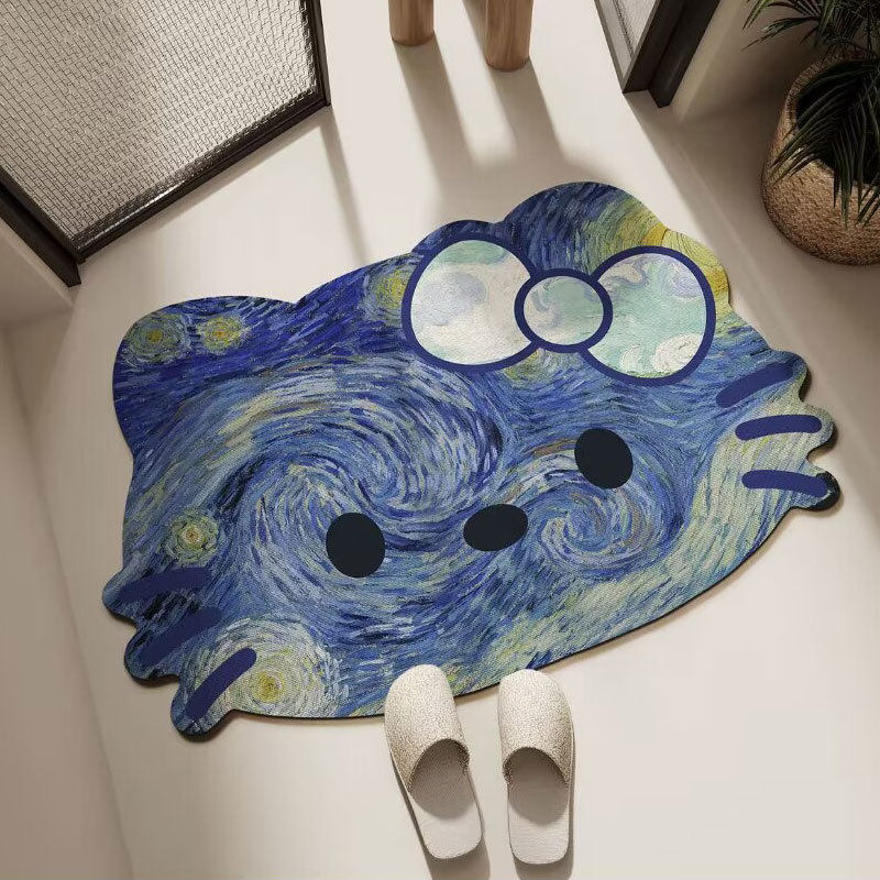 Hello Kitty Themed Plush Bath Mat