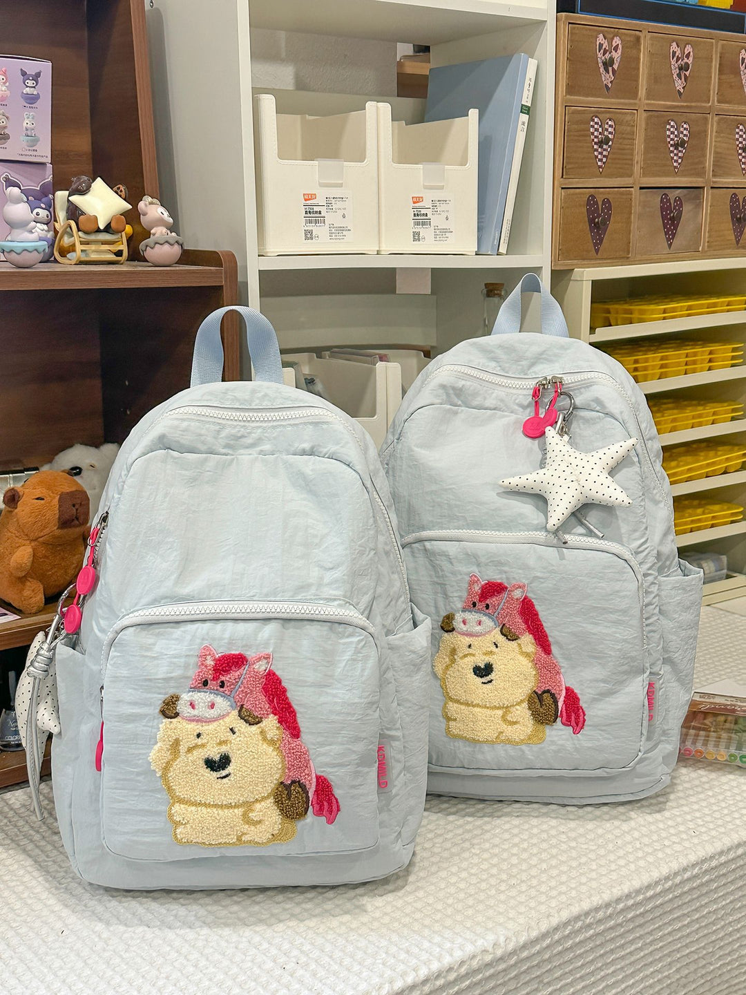 Playful Animal-Themed Cozy Backpack