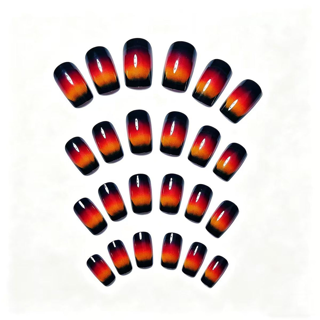 Creative artificial nails in elegant ombre design Stornfield