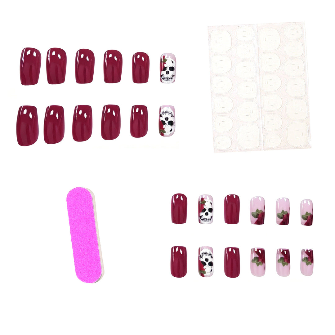 Artistic Skull Nail Art Design Stornfield