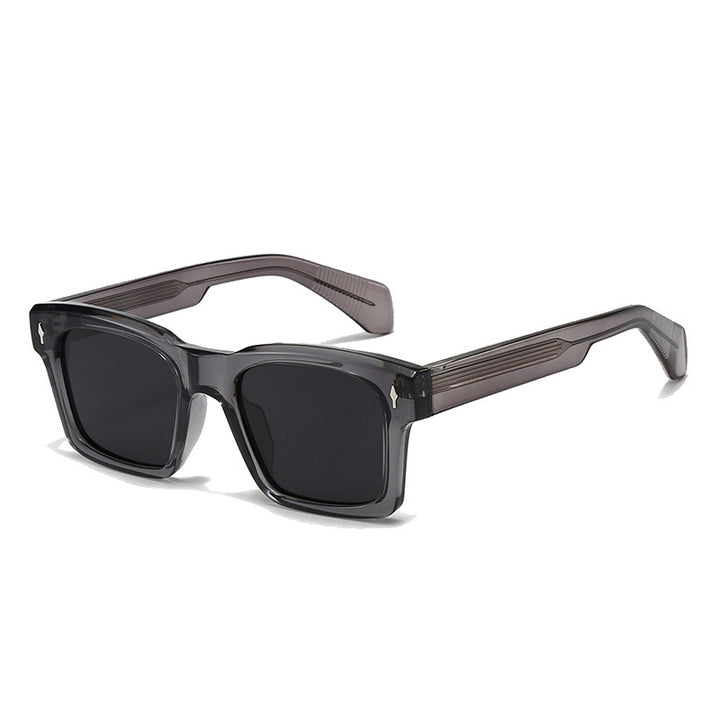 Women's Fashion Square Sunglasses with Trendy Transparent Frame Stornfield