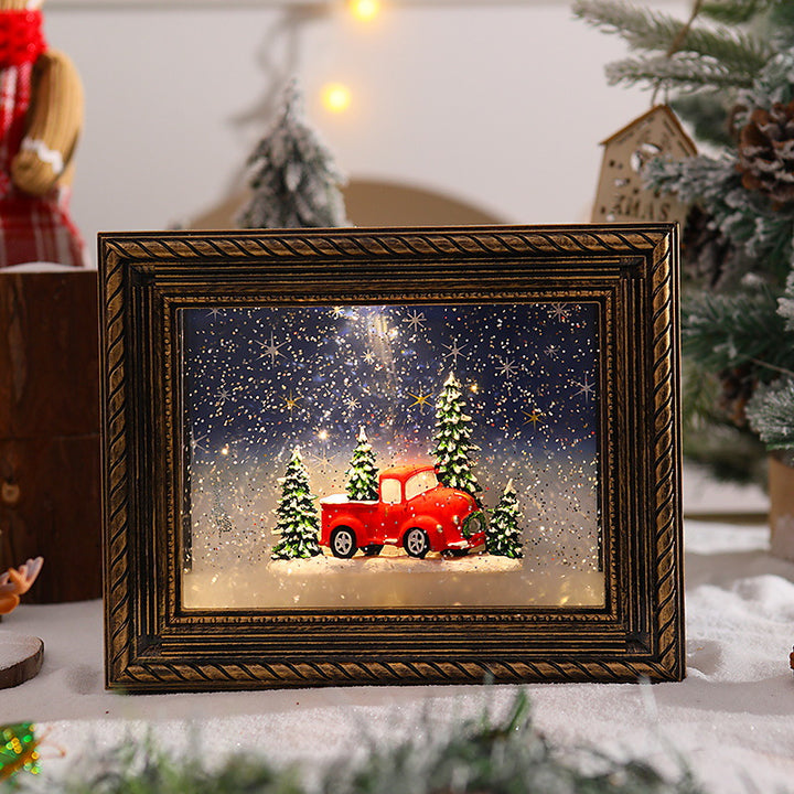 Decorative Christmas motif with snowmen Stornfield