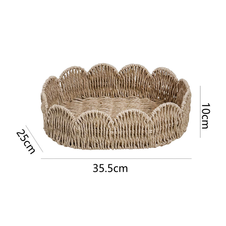 Decorative hand-woven storage basket Stornfield