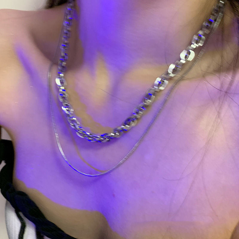 Layered Textured Chain Necklace Stornfield