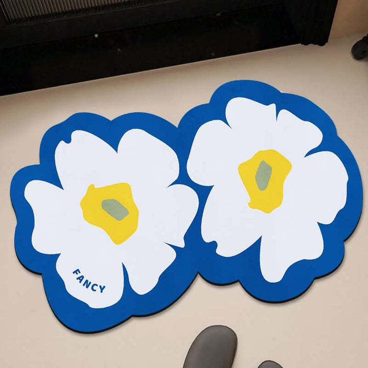 Floral-Themed Kitchen Runner Mat Stornfield