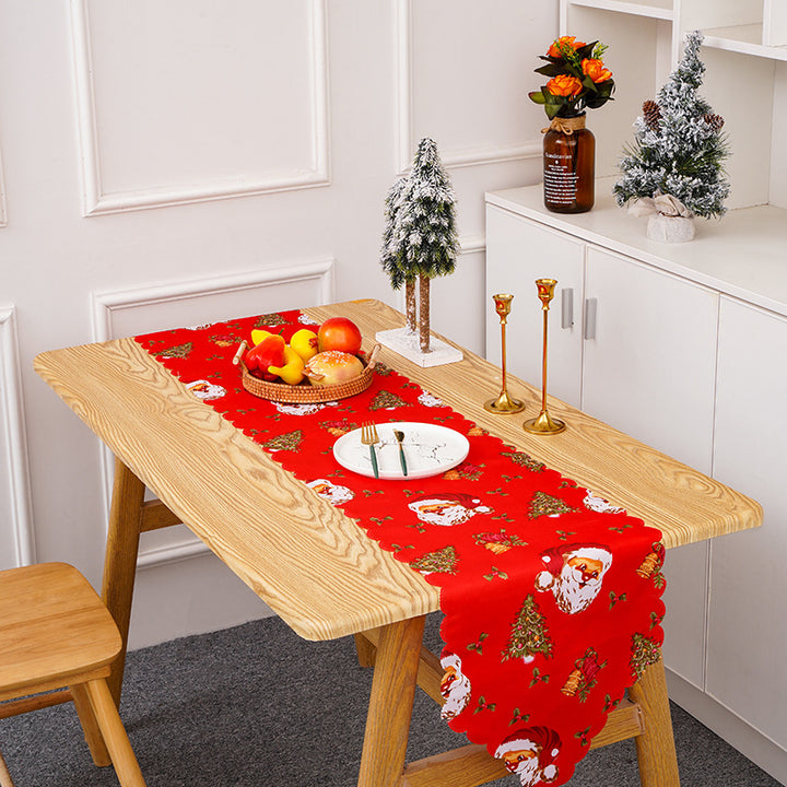 Festive table runner with Christmas motifs Stornfield