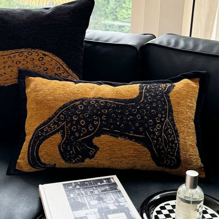 Decorative Leopard Print Throw Pillow