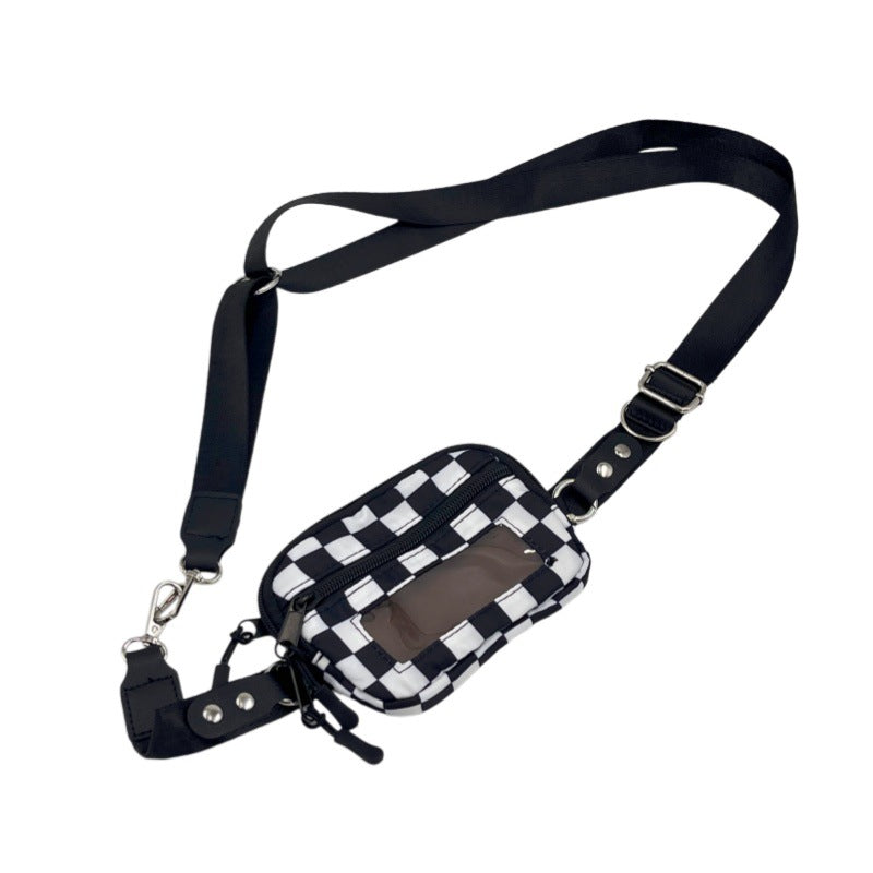 Compact shoulder bag with transparent card pocket Stornfield