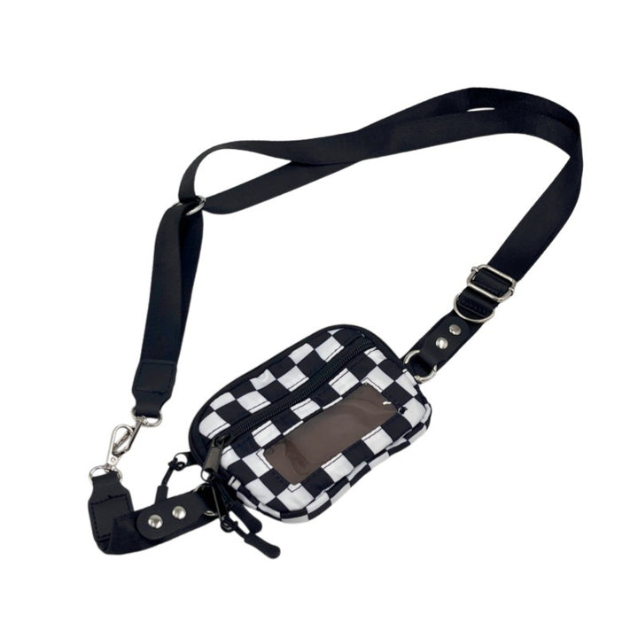 Compact shoulder bag with transparent card pocket Stornfield