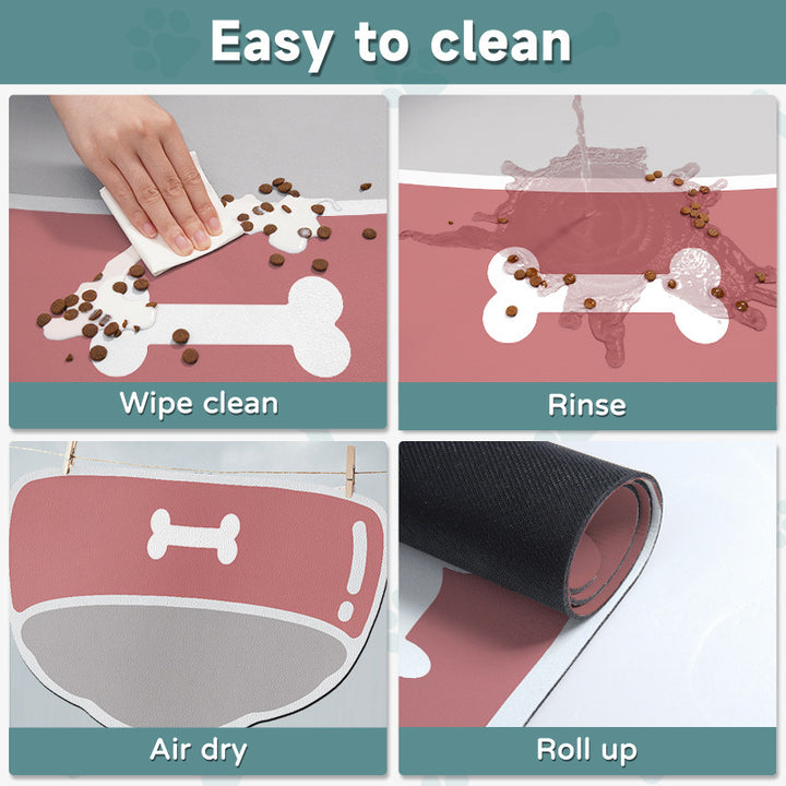 Playful Dog Bowl Feeding Mat
