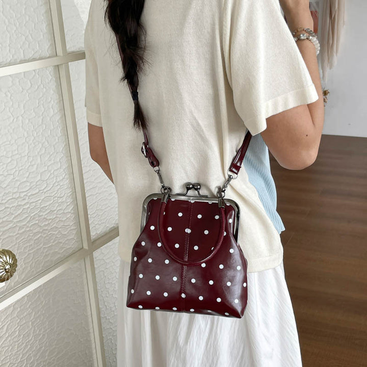 Polka Dot Vintage Handheld Purse