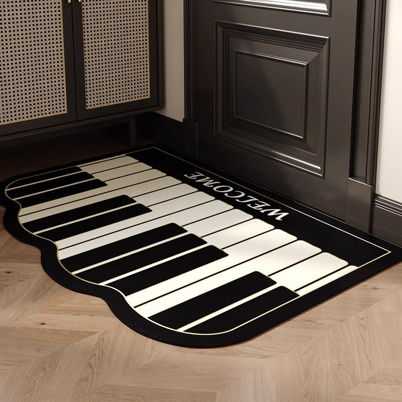 Piano-Themed Welcome Mat