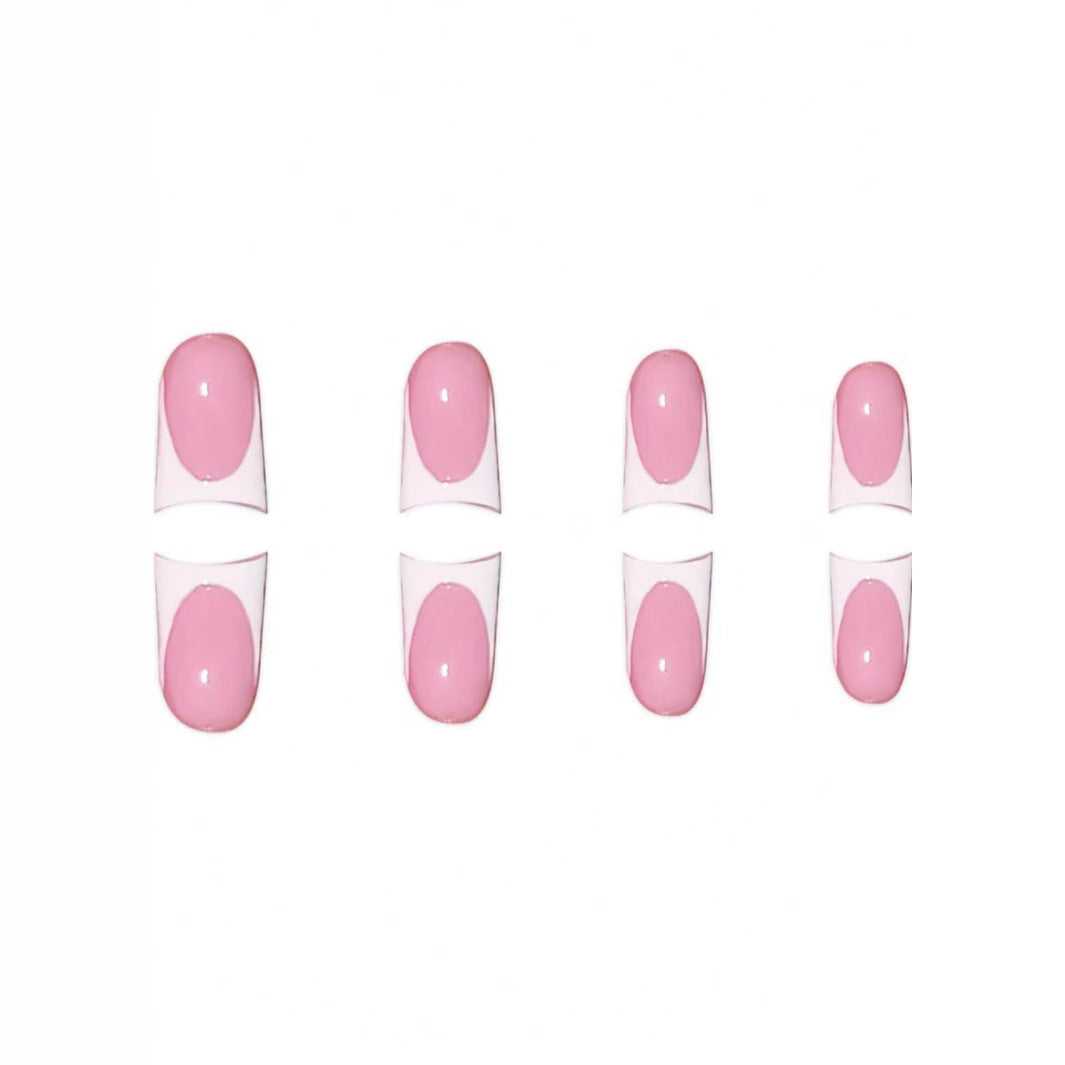 Stylish French Tip Press-On Nails Stornfield