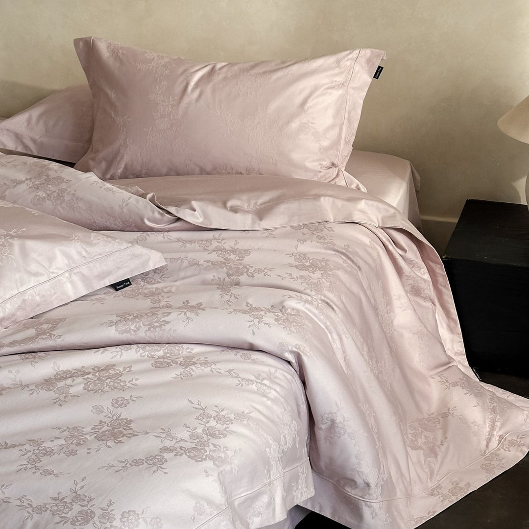 Decorative Elegant Floral Satin Duvet Cover Set Stornfield