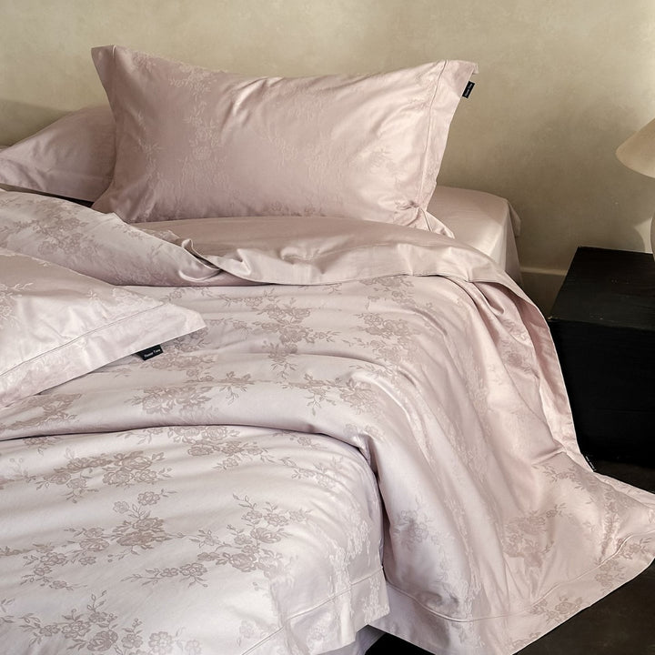 Decorative Elegant Floral Satin Duvet Cover Set Stornfield