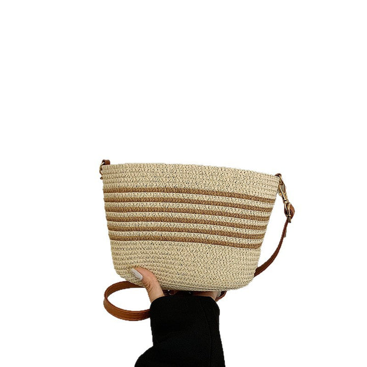 Woven Straw Crossbody Bag