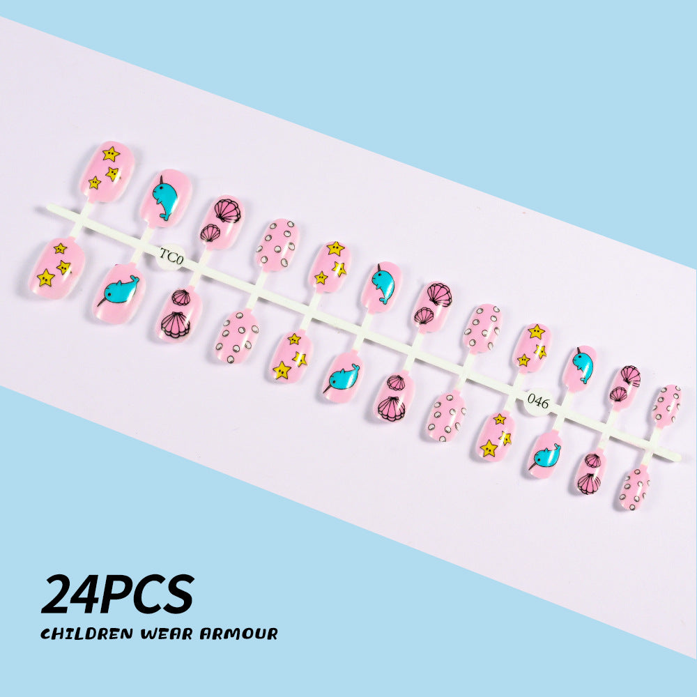Children's Fun-Themed Press-On Nail Set Stornfield