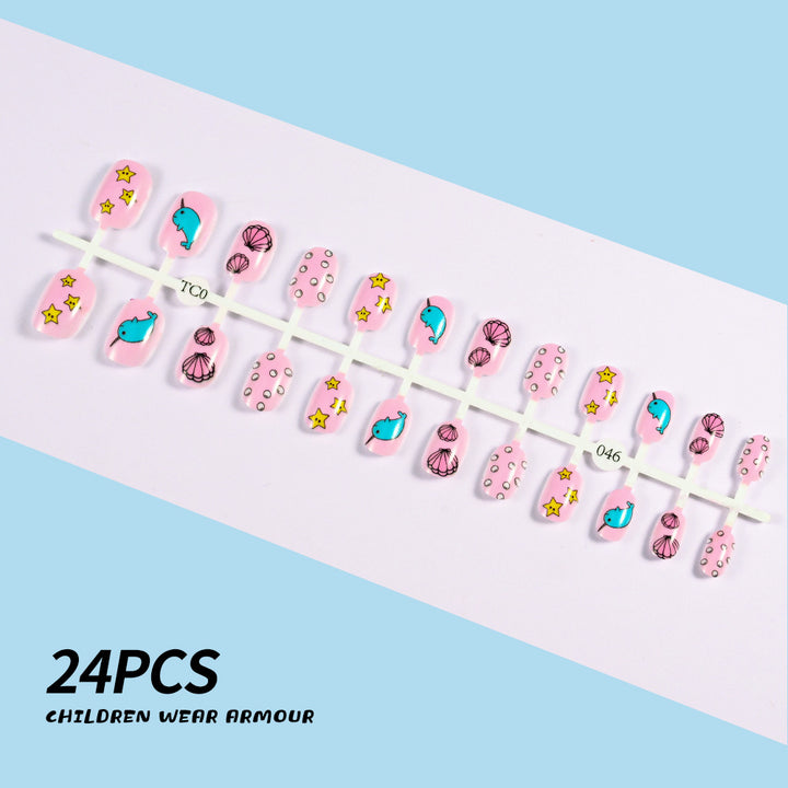 Children's Fun-Themed Press-On Nail Set Stornfield