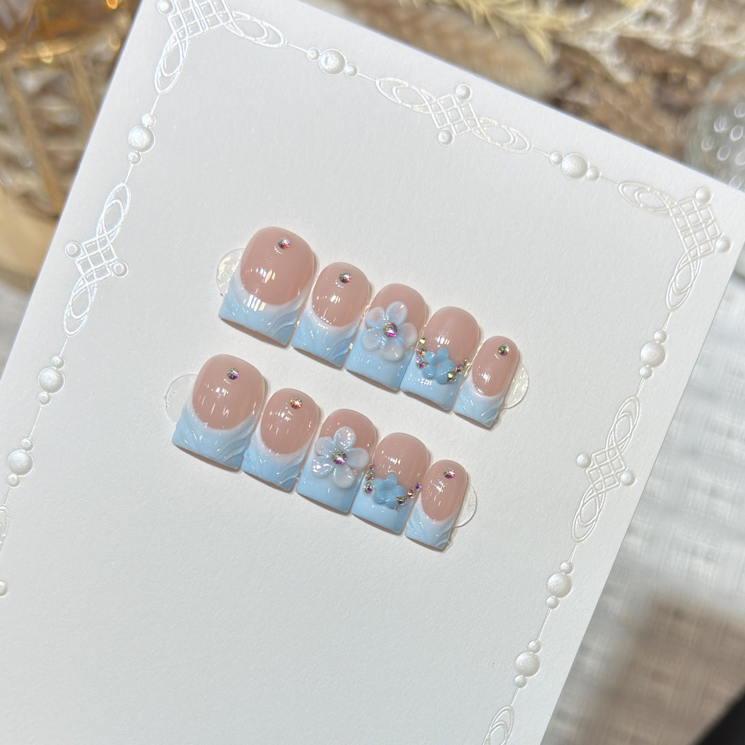 Floral Fantasy Press-On Nail Art Set Stornfield
