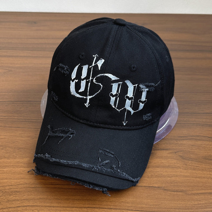 Men's Distressed Graphic Embroidered Cap Stornfield