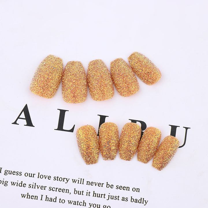 Glittering artificial nails in modern design Stornfield