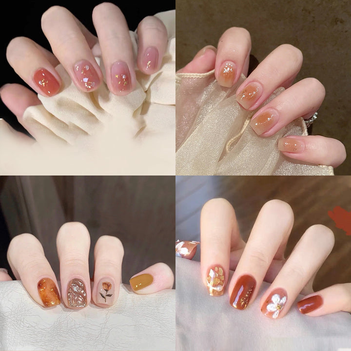 Artistic nail decoration with glitter details Stornfield
